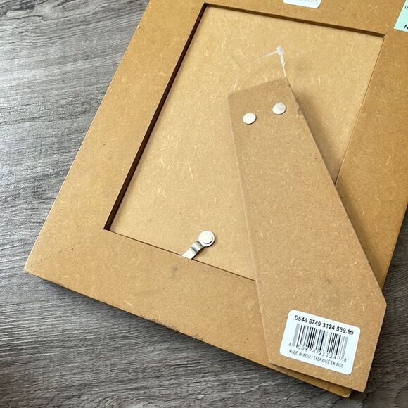 Chevron Picture Frame - Blue and White NWOT - Picture 2 of 2